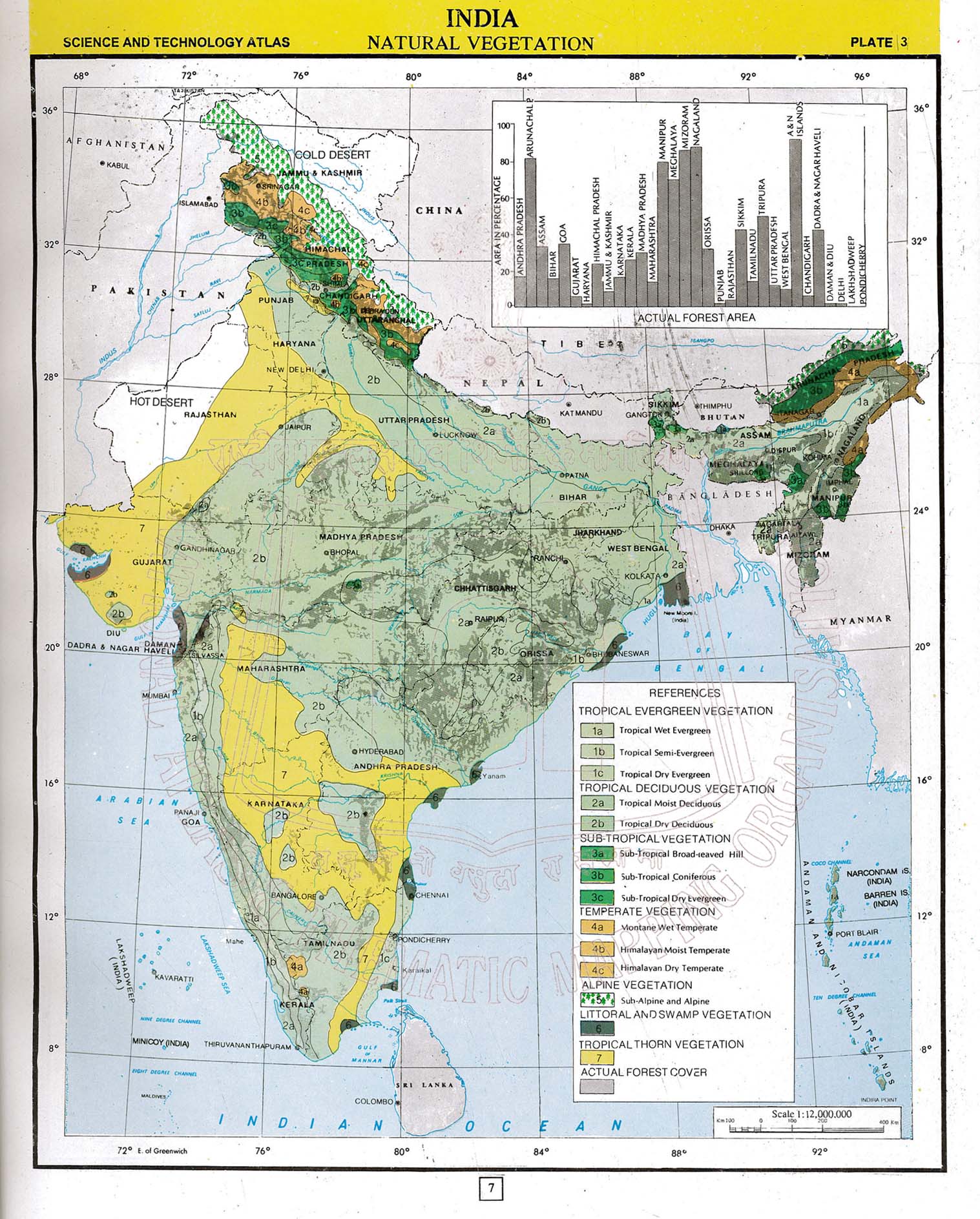 Search National Atlas Thematic Mapping Organisation   Natural Vegetation 0 